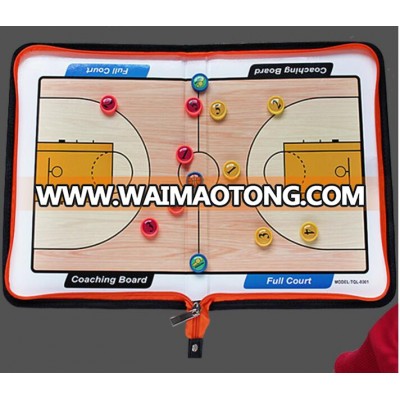 zipper basketball coaching book, Zippered tactics board basketball magnetic coaching board